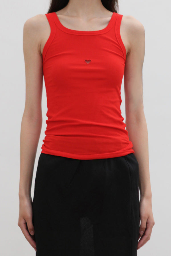 BASERANGE Heart-Shaped Hollow Vest Suspenders France BAS-TOHT-RB-SP25-MY RED (TOHT-RB-SP24)